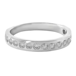 Anillo media alianza diamantes 0.64cts