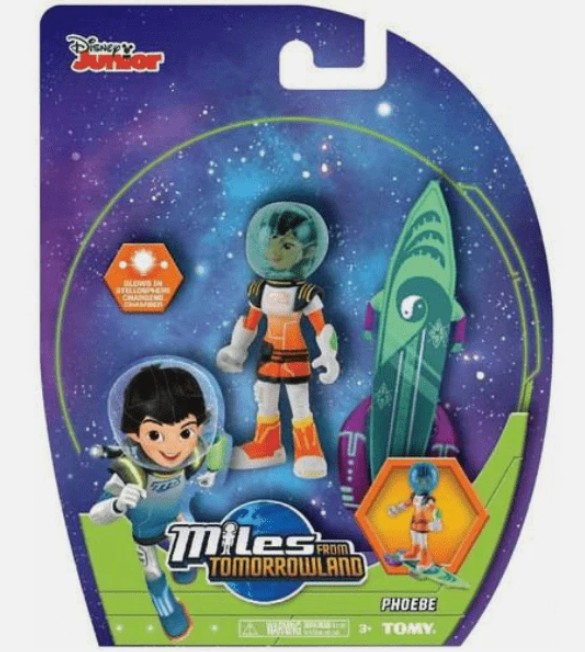 PHOEBE – Callisto Miles From Tomorrowland – Figura Articulada 8,5 cm con Tabla Explosiva - Imagen 2