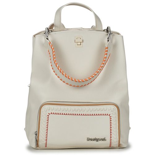 DESIGUAL – Mochila Prime Sumy Blanca Mujer 24SAKP20 26x10x34cm | Moderna, cómoda y versátil - Imagen 3