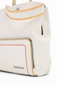 DESIGUAL – Mochila Prime Sumy Blanca Mujer 24SAKP20 26x10x34cm | Moderna, cómoda y versátil - Imagen 5