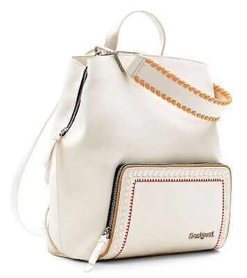DESIGUAL – Mochila Prime Sumy Blanca Mujer 24SAKP20 26x10x34cm | Moderna, cómoda y versátil - Imagen 7