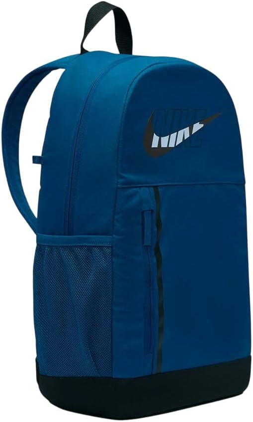 NIKE – Mochila Nike Elemental Azul y Negra 20L con Estuche – Unisex Escolar y Gym - Imagen 3