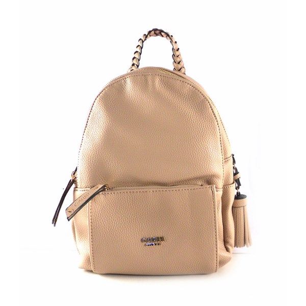 Mochila mediana colección Garni para mujer color beige y rojo - Imagen 7