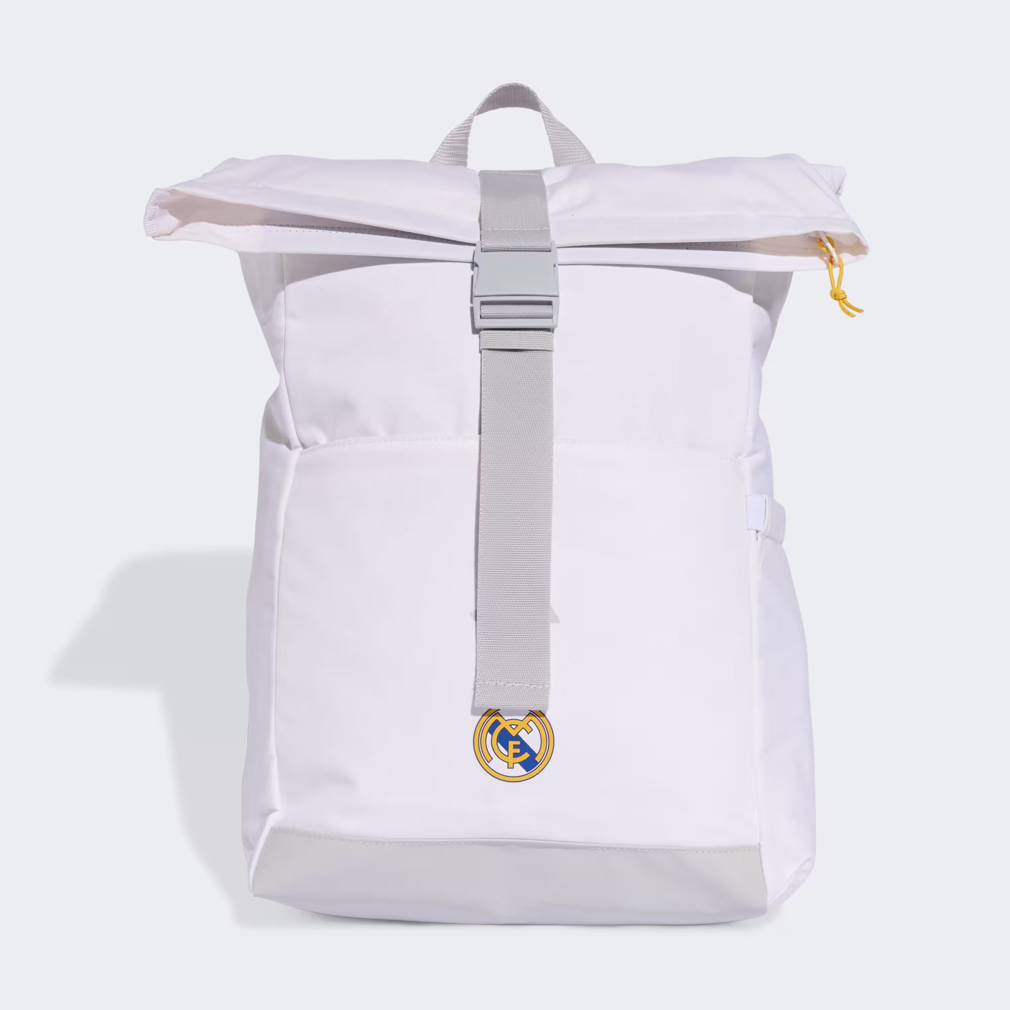 ADIDAS – Mochila adidas Real Madrid Blanca Original JN4150 Roll Top 26,9L Universidad Gimnasio Viaje