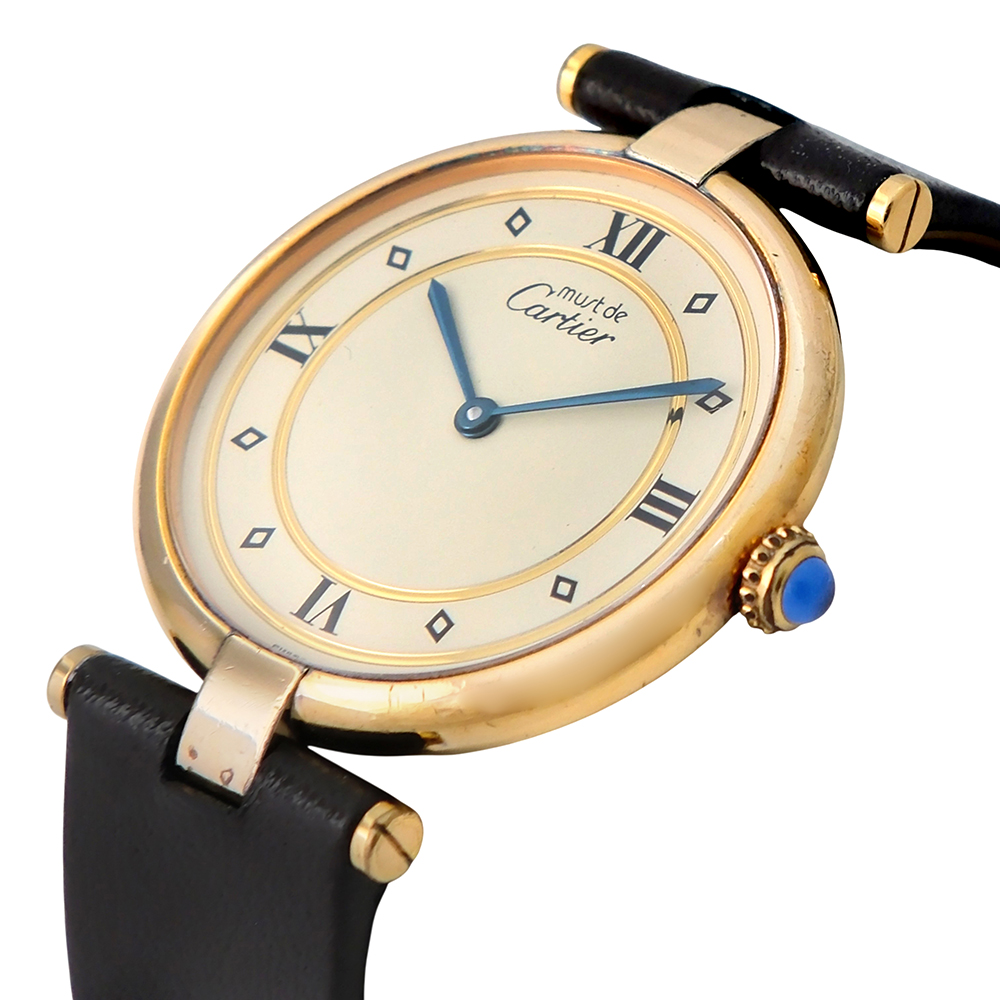 Must Vermeil de Cartier 1995 30mm Ref.-590003 - Imagen 3