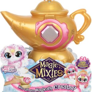 FAMOSA – Magic Mixies Lámpara Mágica Rosa: Juguete interactivo con genio de peluche