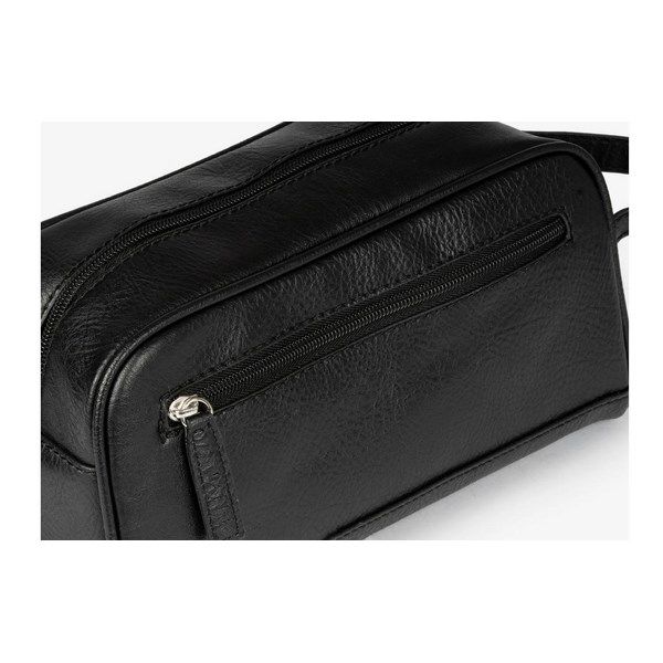 Neceser hombre MATTIES BAGS con cierre de cremalleras polipiel negro - Imagen 4