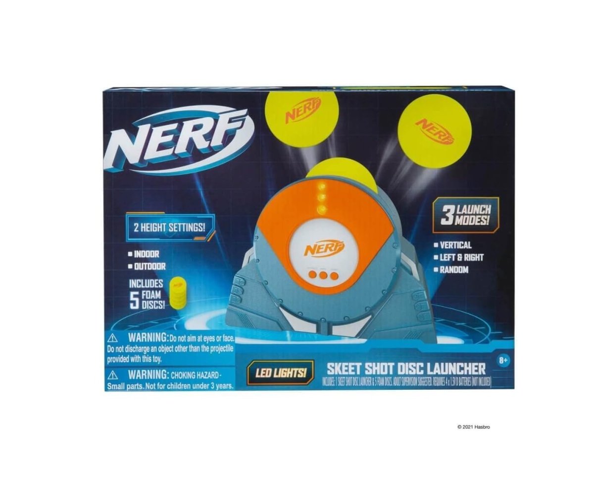 NERF – Lanzador de Discos- Skeet Shot Digital Lanzador de Discos con Luces LED - Imagen 2