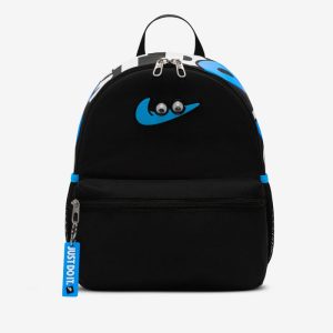 NIKE – Mochila Nike Niño Pequeña 11L Brasilia JDI Negra Azul Divertida Escolar