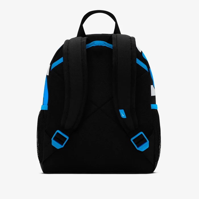 NIKE – Mochila Nike Niño Pequeña 11L Brasilia JDI Negra Azul Divertida Escolar - Imagen 4