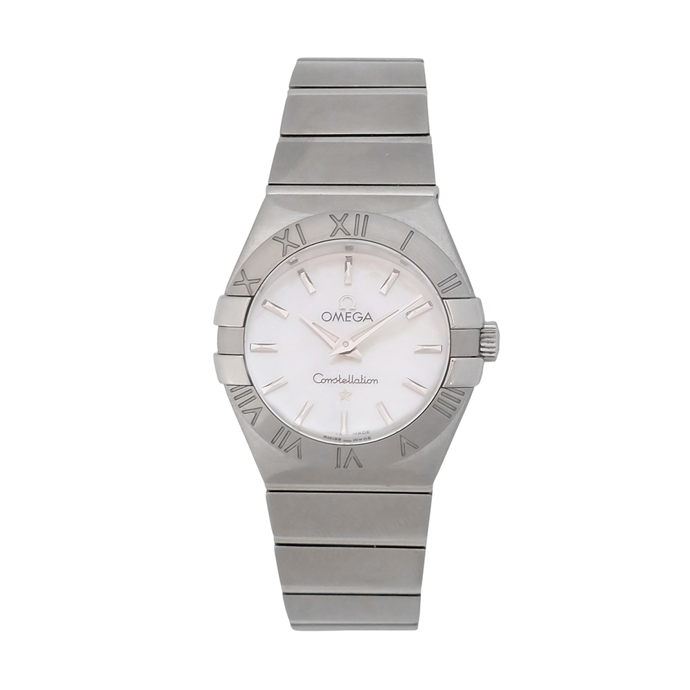 Omega Constellation Quartz 27mm blanco Ref.-123.10.27.60.05.001