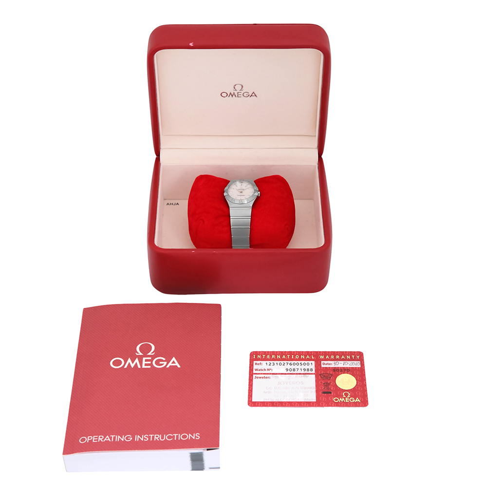 Omega Constellation Quartz 27mm blanco Ref.-123.10.27.60.05.001 - Imagen 9