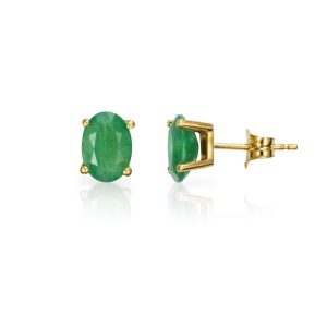 Pendientes Esmeralda Oval
