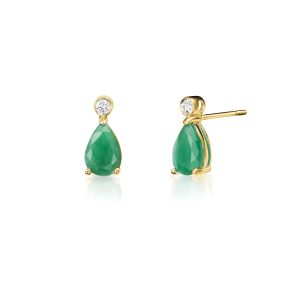 Pendientes Perilla Esmeralda
