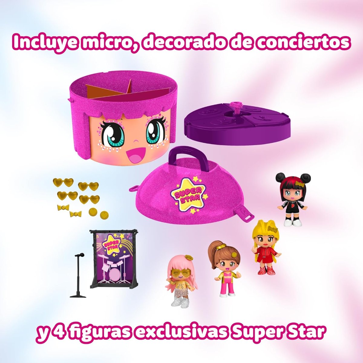 FAMOSA – Pinypon Super Star Edición Limitada con 4 Figuras - Imagen 6