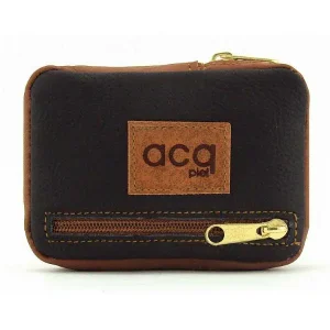 Pitillera ACQ · Fabricada en Piel · Con Cremallera exterior · Fabricado en España