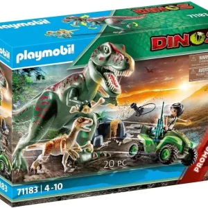PLAYMOBIL – Playmobil Dinosaurios T-Rex con Explorador y Quad Dinos 71183