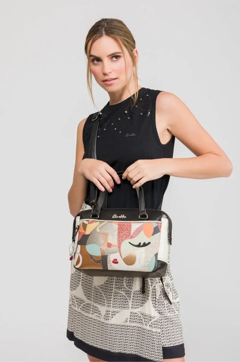 Bolso bandolera ANEKKE · Tipo bowling · Tamaño mediano · Coleccion Eikon - Imagen 5