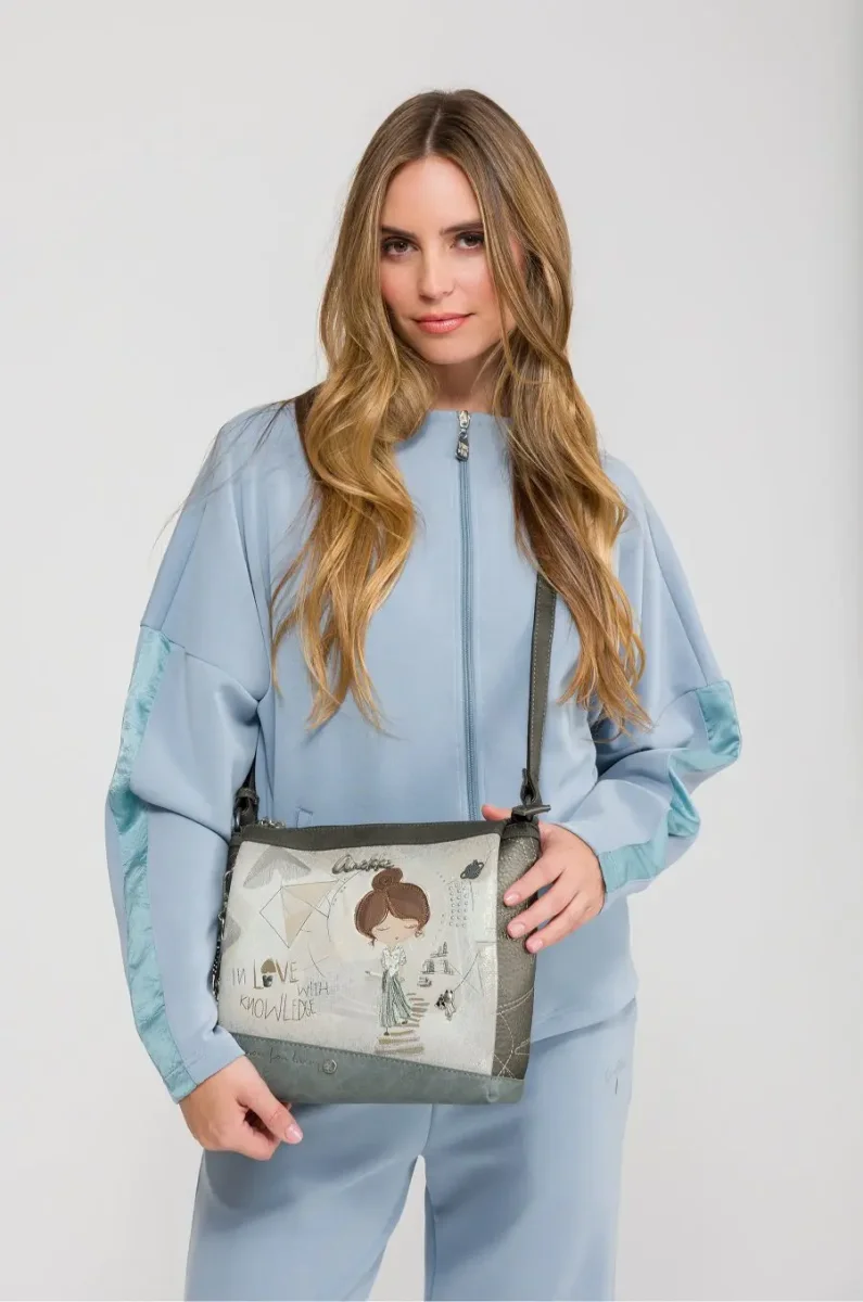 Bandolera mediana con tres compartimentos ANEKKE · Coleccion Sophia - Imagen 4