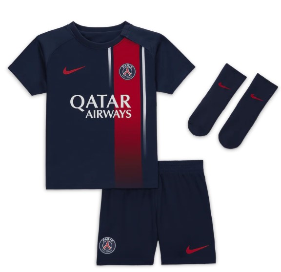 NIKE – Conjunto PSG bebé 6-9 meses Nike oficial (3 piezas) - Imagen 2