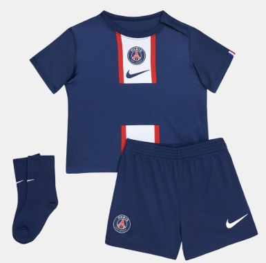NIKE – PSG Kit Bebé 6-9 Meses Oficial 3 Piezas Azul – Regalo Fan Fútbol - Imagen 2