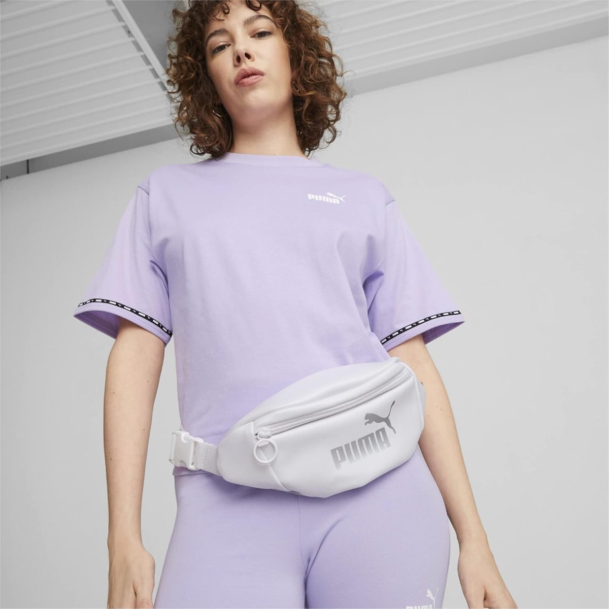 PUMA – Riñonera Core Up Belt Bag Talla Única Blanca Riñonera Mujer Deportiva Urbana - Imagen 6