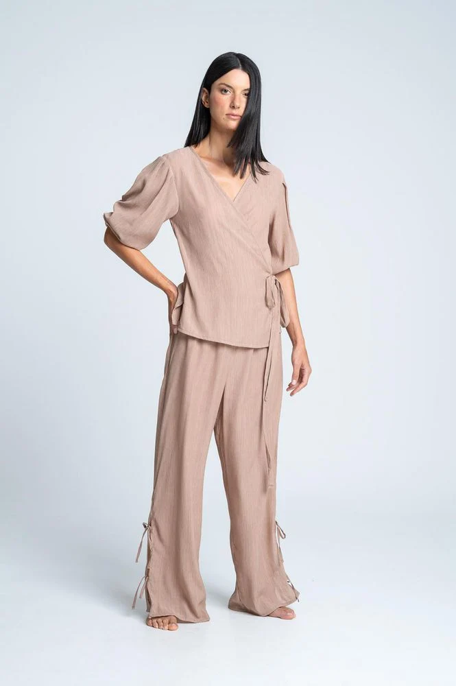 Pantalón Pijama Amplia BRONZINI X ISABEL HENAO - Imagen 2