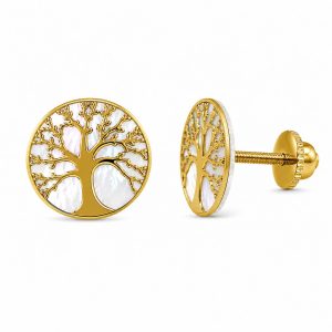 Pendientes Árbol de la Vida 6mm