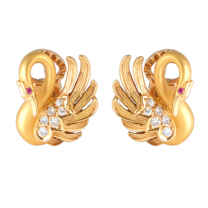 Pendientes cisne Carrera&Carrera
