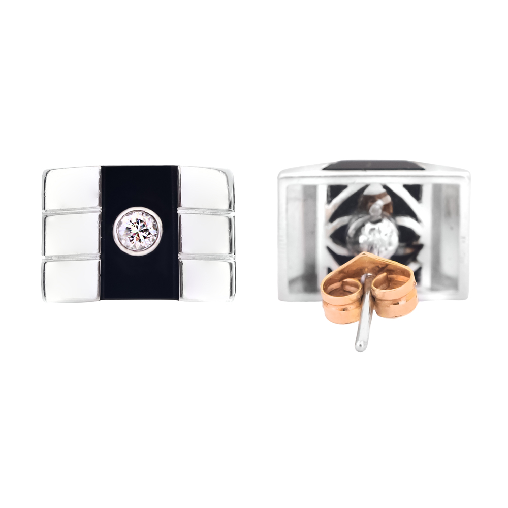 Pendientes Ónix Art Deco - Imagen 3