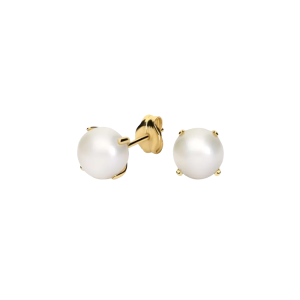 Pendientes oro perla cultivada con garras (varias medidas)