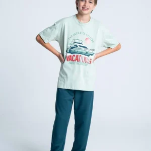 Pijama Corta Larga BRONZINI