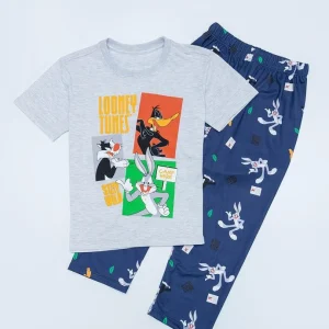 Pijama Corta Larga Bronzini Looney Tunes
