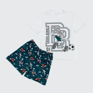 Pijama Corta/Corta Bronzini Looney Tunes