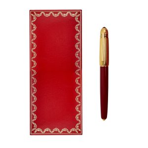 Pluma estilográfica Pasha de Cartier con estuche