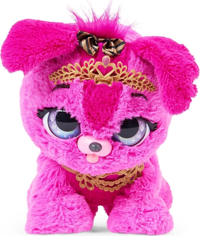 PRESENT PETS – Sparkle Princess Pup Mazie o Cici peluche interactivo sorpresa niña 5 años - Imagen 8