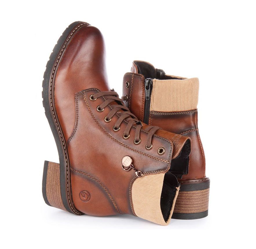 Botines para mujer REMONTE x Elle D1A70-23 marrón - Imagen 2