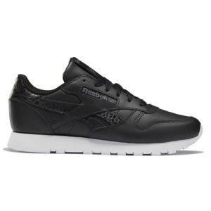 REEBOK Classics Leather Mujer – Zapatillas de piel negra cómodas y elegantes