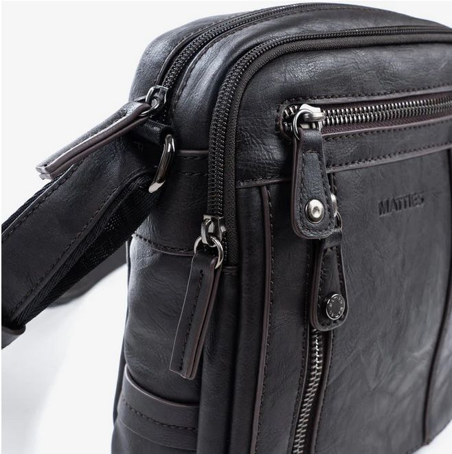 Bolso reportero para hombre MATTIES BAGS cremalleras - Imagen 5