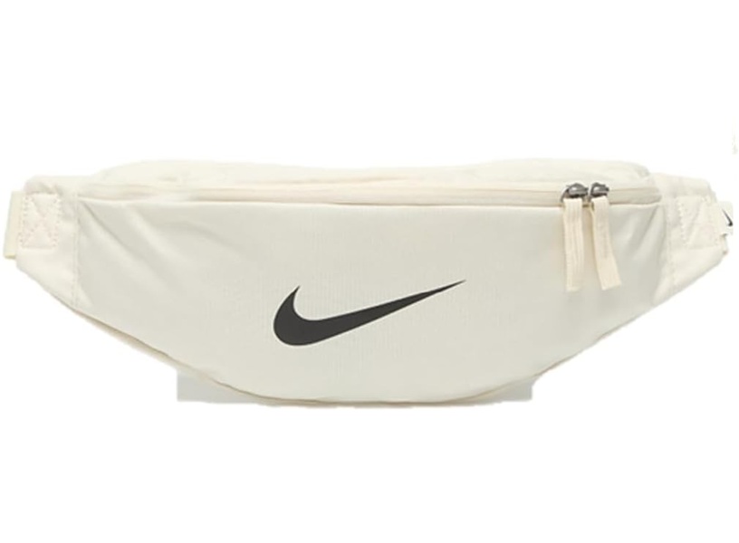 NIKE – Heritage Riñonera Unisex Crema y Negro – Bolso de Cintura Informal para Adultos 3L/5L - Imagen 2