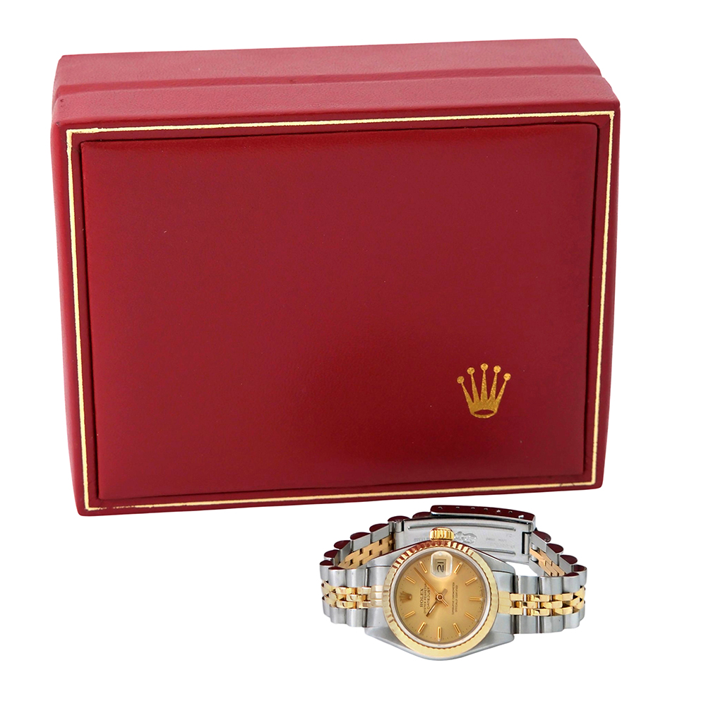 Rolex Lady Datejust esfera oro 26mm ref.-69173 (juego completo) - Imagen 7