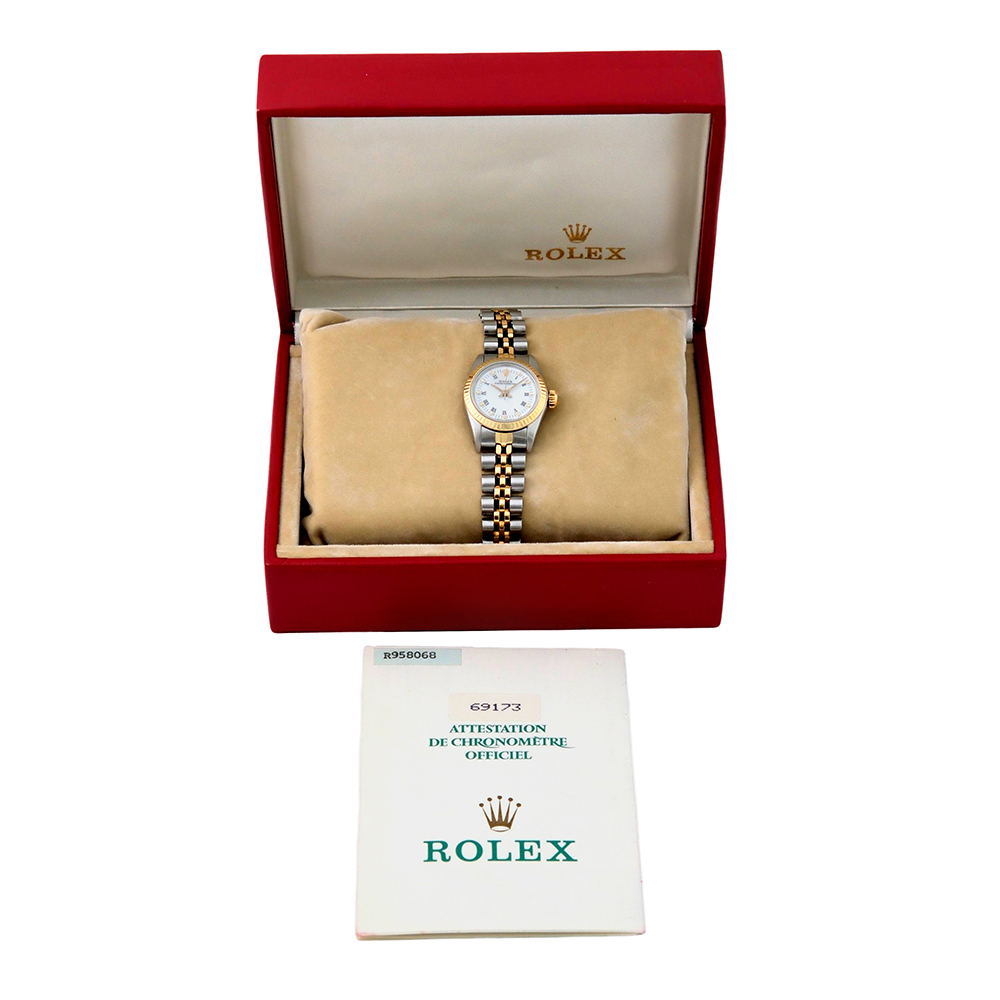 Rolex Lady Datejust esfera blanca 26mm ref.-69173 (juego completo) - Imagen 9