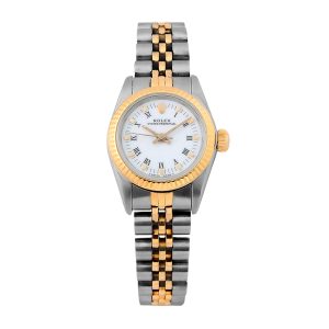 Rolex Lady Datejust esfera blanca 26mm ref.-69173 (juego completo)