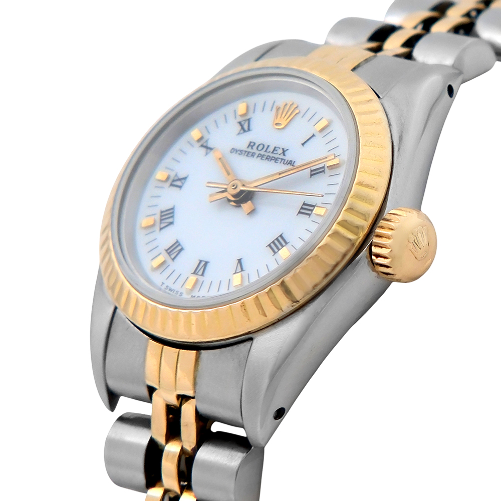 Rolex Lady Datejust esfera blanca 26mm ref.-69173 (juego completo) - Imagen 3