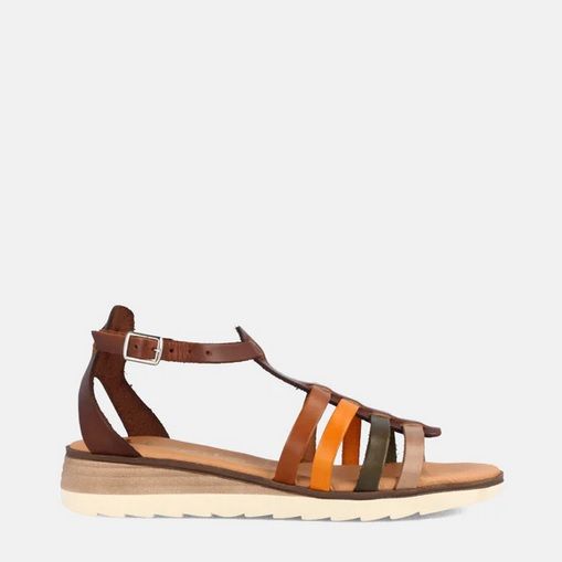 Sandalias mujer MARILA SHOES cangrejera en piel Anabella multinuez - Imagen 4