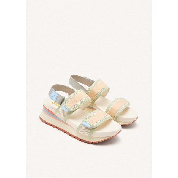 Sandalias deportivas GIOSEPPO en piel CRANMOOR beige - Imagen 2