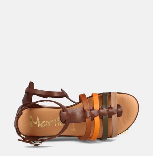 Sandalias mujer MARILA SHOES cangrejera en piel Anabella multinuez - Imagen 5