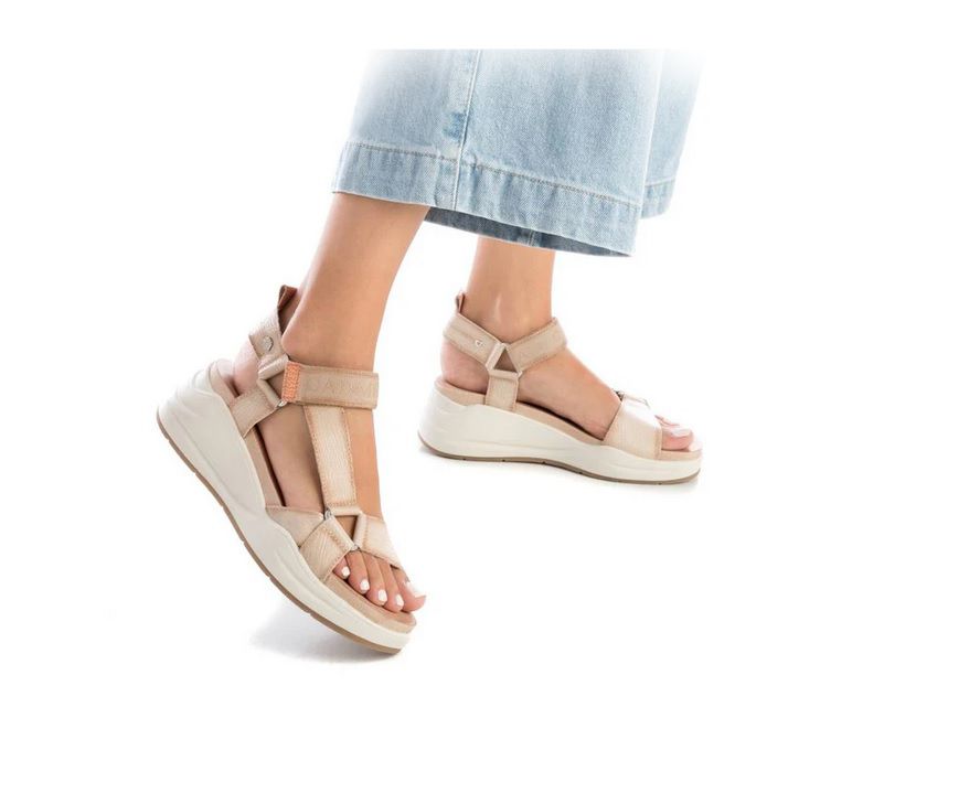 Sandalias de mujer CARMELA 16155104 beige - Imagen 3