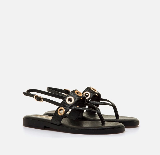 Sandalias planas Mustang Alysa negro - Imagen 5