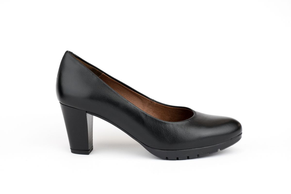 Zapatos salón piel superconfort Desireé Shoes Four8 negro - Imagen 4
